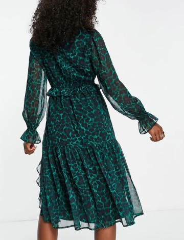Rochie medie Miss Selfridge, verde