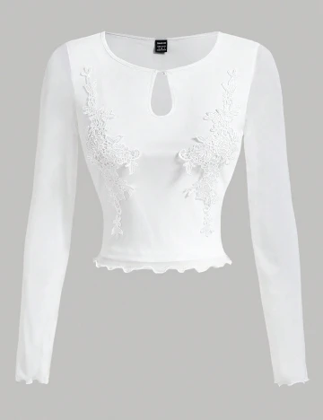 Bluza SHEIN, alb Alb
