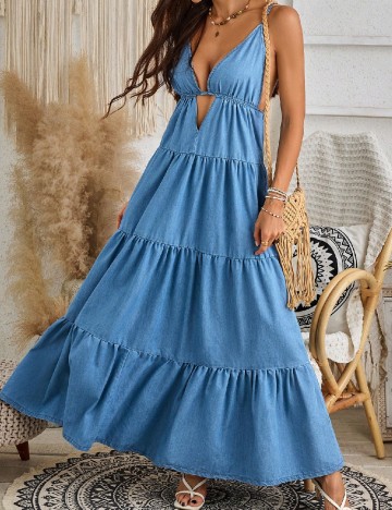 
						Rochie lunga SHEIN, albastru
