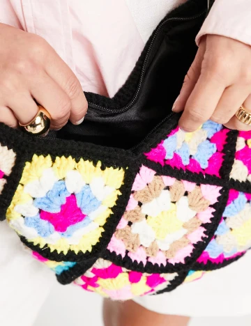 Geanta My Accessories London, mix culori Mix culori