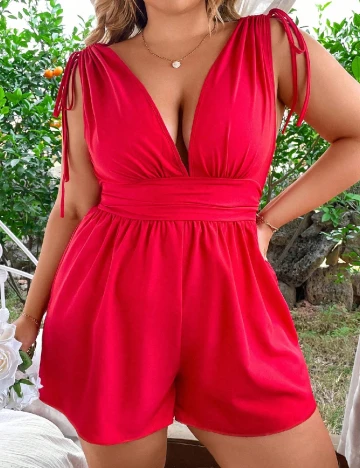 Salopeta SHEIN CURVE, rosu