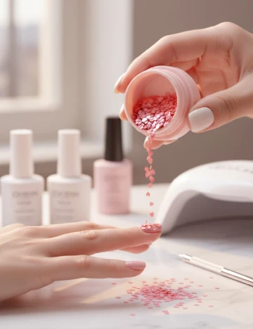 Accesoriu pentru unghii Le Mini Macaron, roz Roz