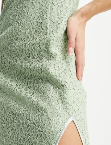 Rochie lunga extro&vert, verde Verde