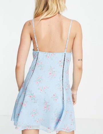 Rochie scurta Reclaimed Vintage, albastru