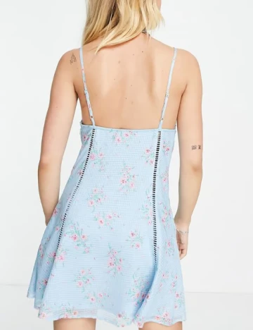 Rochie scurta Reclaimed Vintage, albastru Albastru
