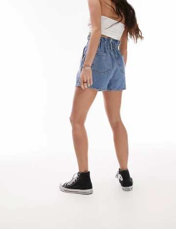 Pantaloni scurti Top Shop, albastru Albastru