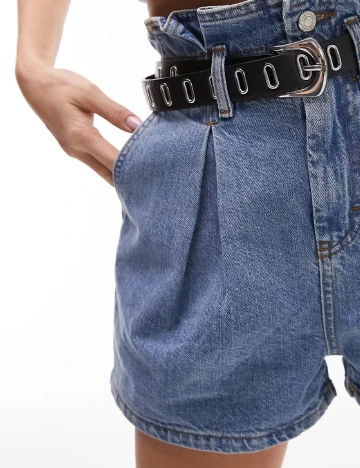 Pantaloni scurti Top Shop, albastru Albastru