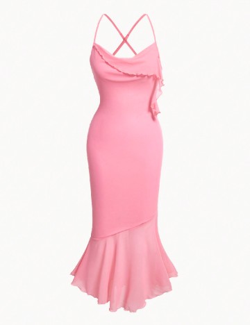 
						Rochie lunga SHEIN, roz