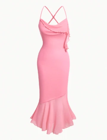 Rochie lunga SHEIN, roz Roz