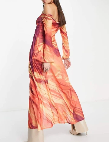 Rochie lunga Annorlunda, mix culori Mix culori