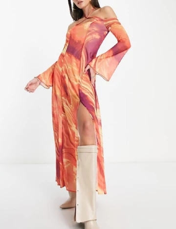 Rochie lunga Annorlunda, mix culori Mix culori