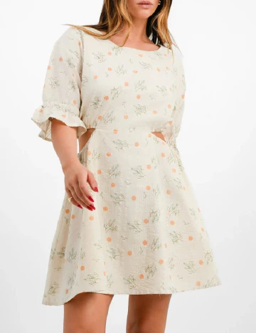 Rochie scurta Native Youth, crem Crem
