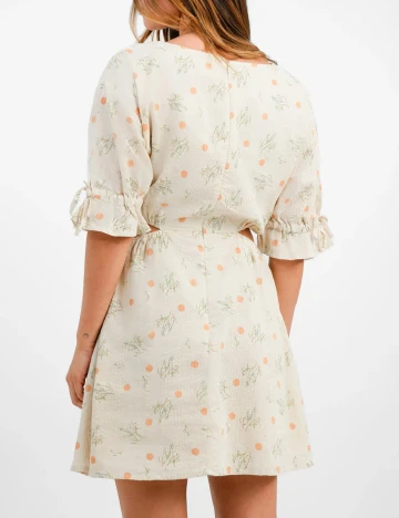 Rochie scurta Native Youth, crem Crem