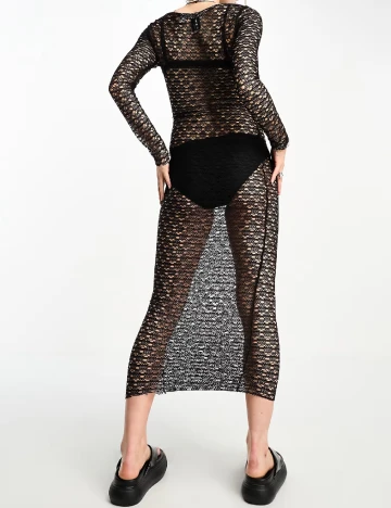 Rochie lunga COLLUSION, negru Negru