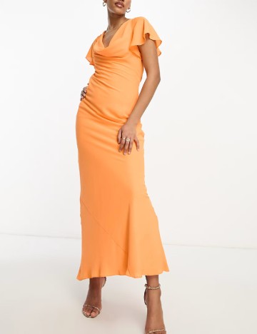 Rochie lunga ASOS, portocaliu