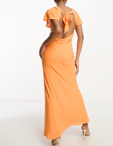Rochie lunga ASOS, portocaliu