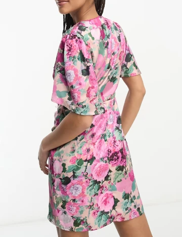 Rochie scurta Hope & Ivy, floral print Floral print