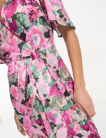 Rochie scurta Hope & Ivy, floral print
