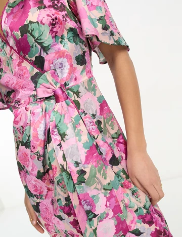 Rochie scurta Hope & Ivy, floral print Floral print