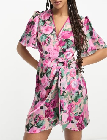 Rochie scurta Hope & Ivy, floral print