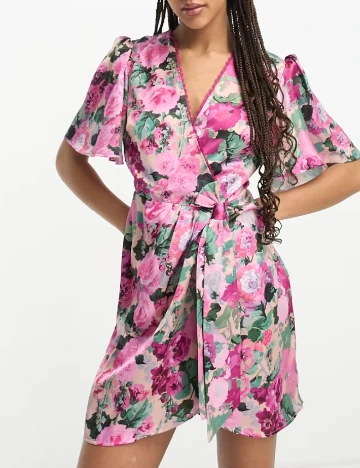 Rochie scurta Hope & Ivy, floral print Floral print