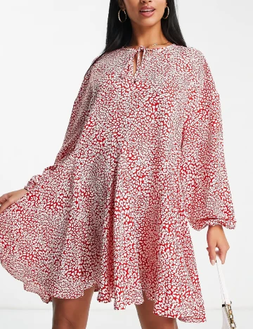Rochie scurta Glamorous, rosu Rosu