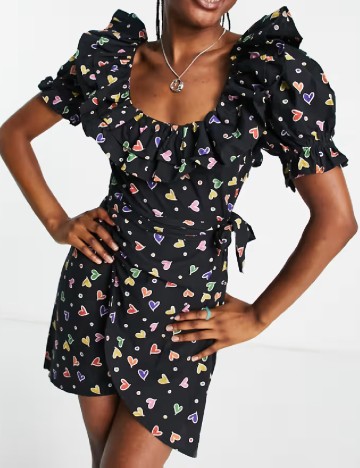 
						Rochie scurta ASOS, negru