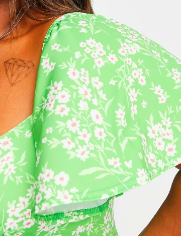 Rochie medie ASOS Curve, verde Verde