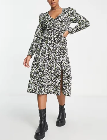 Rochie medie Monki, floral print Floral print