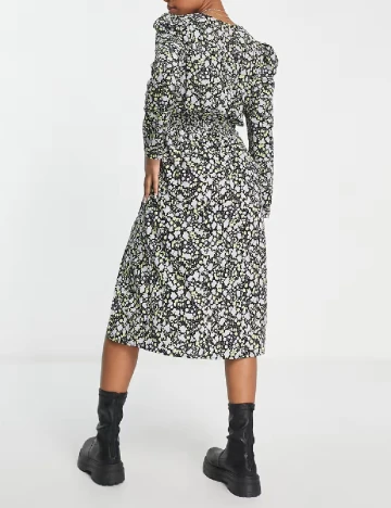 Rochie medie Monki, floral print Floral print