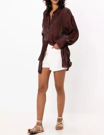 Camasa Oversize ASOS, maro Maro