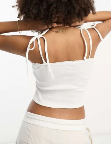 Top ASOS, alb Alb