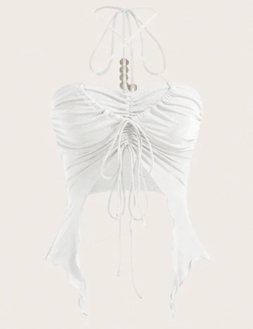 Top SHEIN, alb Alb