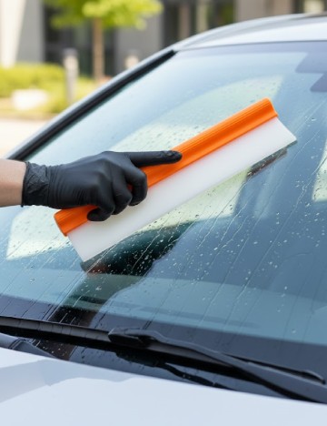 Racleta din silicon C&C Automotive, portocaliu