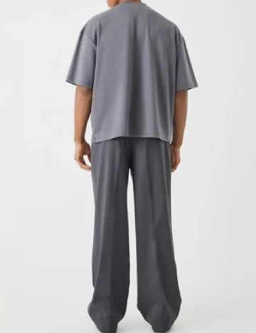 Tricou Oversize ASOS, gri Gri