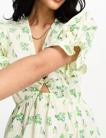 Rochie medie ASOS, verde Verde
