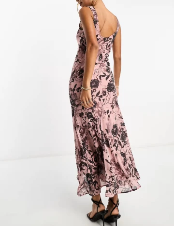 Rochie medie ASOS, roz