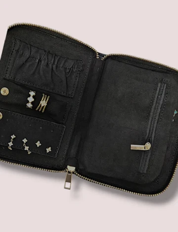 Portofel pentru bijuterii Top Fashion Trading, negru Negru