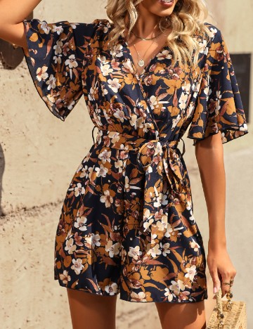 
						Salopeta SHEIN, floral print