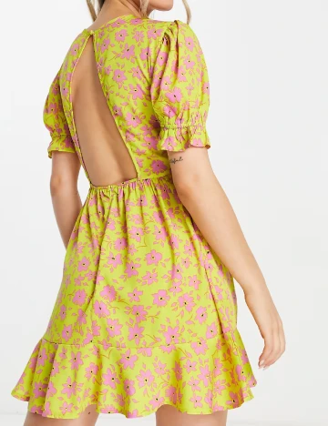 Rochie scurta Influence, galben