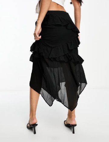 Fusta Glamorous, negru