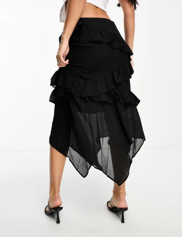 Fusta Glamorous, negru