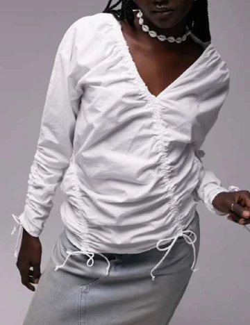 Bluza Top Shop, alb Alb