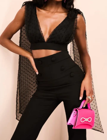Top ASOS, negru Negru