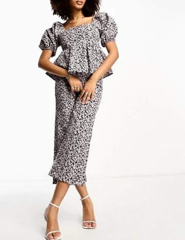 Top Glamorous, negru/roz