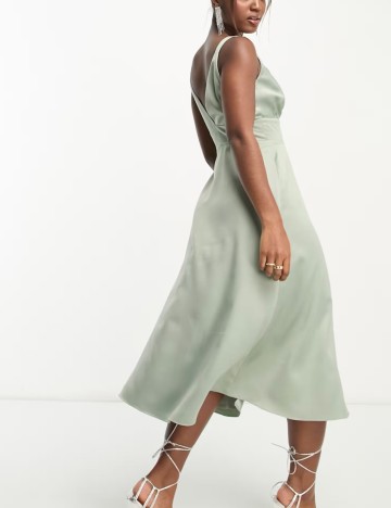 Rochie lunga Maya Deluxe, verde