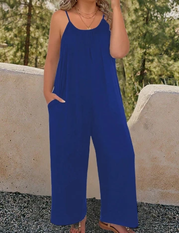 Salopeta SHEIN CURVE, albastru Albastru