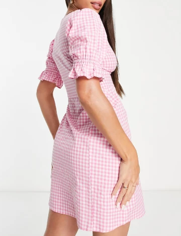 Rochie scurta Influence, roz Roz