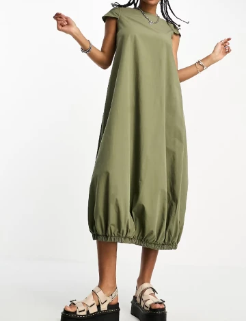 Rochie medie COLLUSION, verde Verde