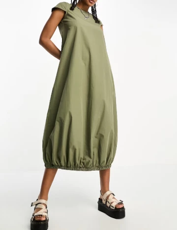 Rochie medie COLLUSION, verde Verde